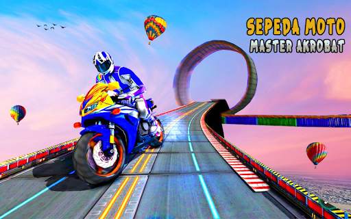 Lereng Sepeda Game Balapan Mustahil screenshot 3