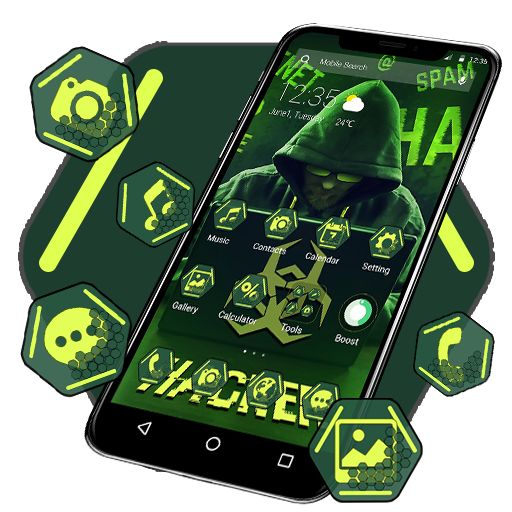 ikon Secret Hacker APUS Launcher Theme