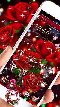 Shinny Red Rose Launcher Theme screenshot 2