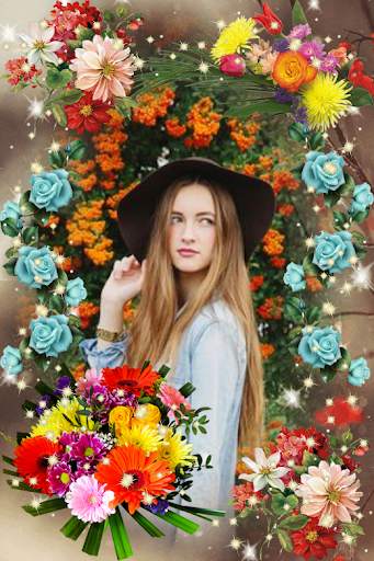 Garden Photo Frames Beautiful Flowers 5 تصوير الشاشة