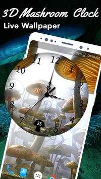 3D Mushroom Clock Live Wallpaper screenshot 3