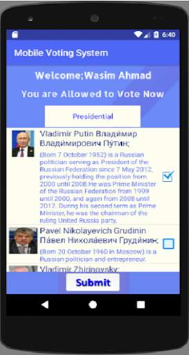 Mobile Voting System screenshot 7