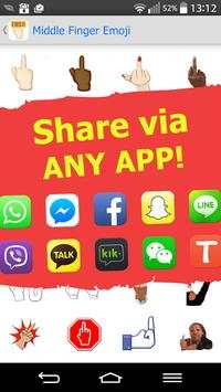Middle Finger Emoji Free screenshot 2