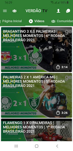 VERDÃO TV - Notícias, Vídeos e Jogos do Palmeiras screenshot 4