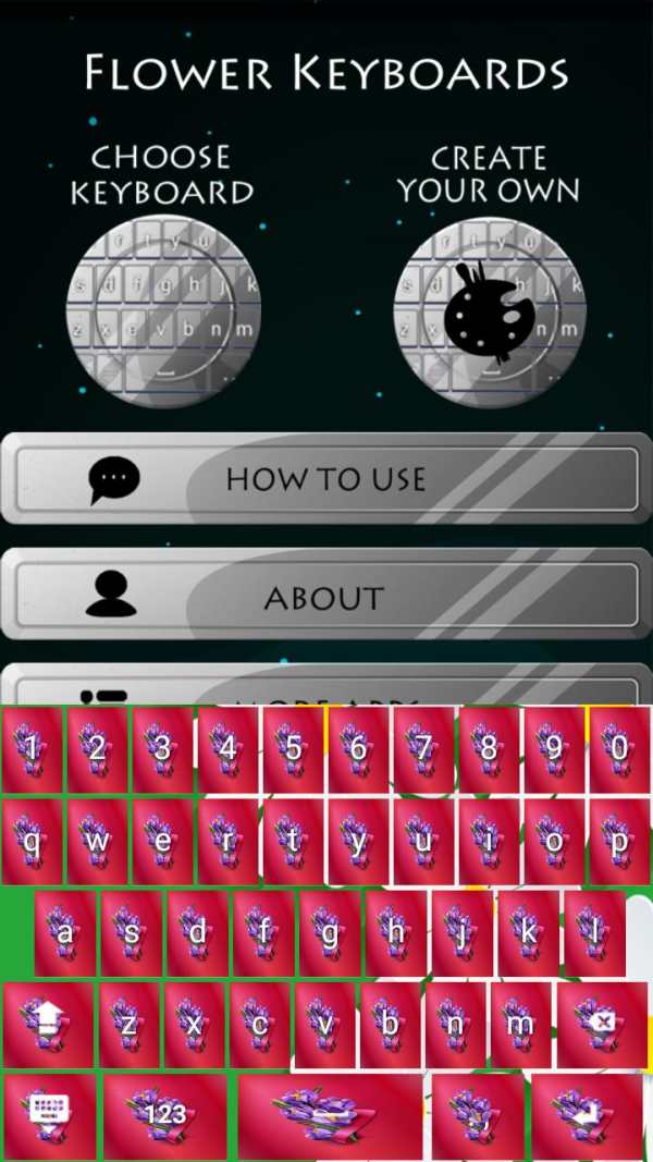 Flower Keyboards screenshot 2