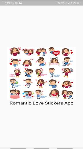 Romantic Love Story Sticker App screenshot 1