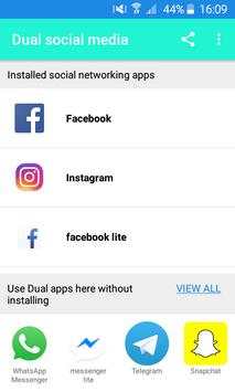All social networks in one application 4 تصوير الشاشة