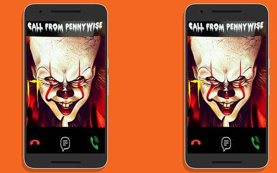 Fake call From Vedio Pennywise screenshot 1