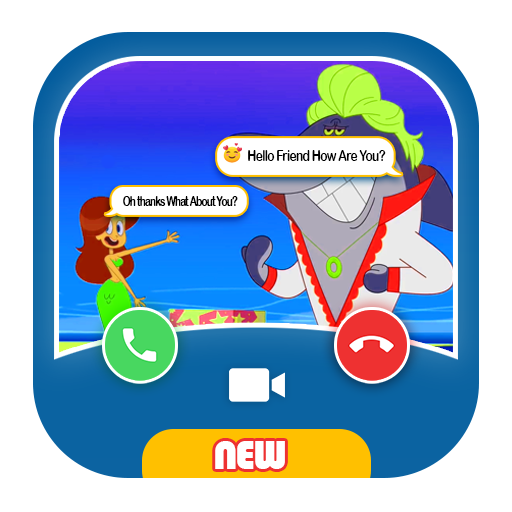 Zig and Sharko Funny Video - Fake call &amp; Messages icon
