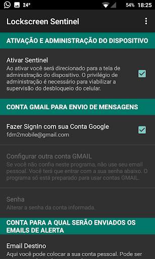 Lockscreen Sentinel screenshot 1