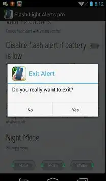 Flash Light Alerts pro 6 تصوير الشاشة