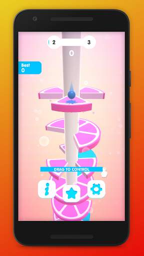 Helix Ball Jump Fruit Crush screenshot 4
