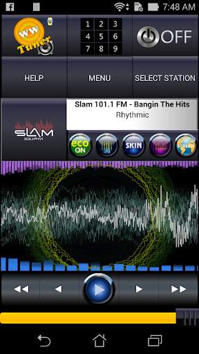 WWTuner radio player screenshot 2