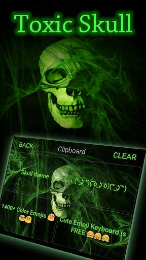 Flaming Skull Emoji Keyboard screenshot 5