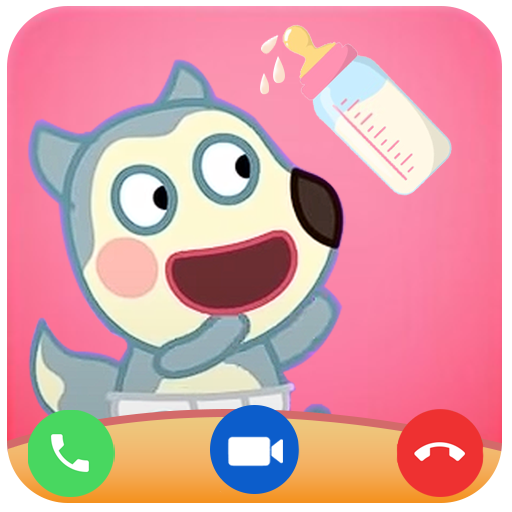 Wolfoo kids family fake call icon