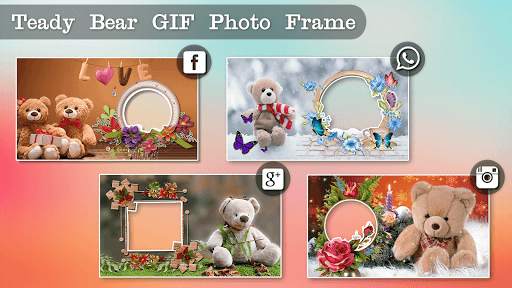 HD Teddy Bear GIF Photo Frame Editor 2021 screenshot 2