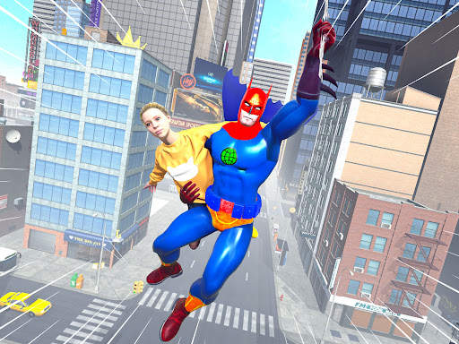 Bat Rope Hero City Rescue Game screenshot 10