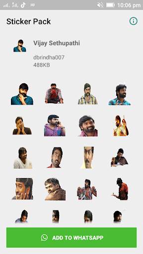 Vijay Sethupathi Stickers for Whatsapp screenshot 1