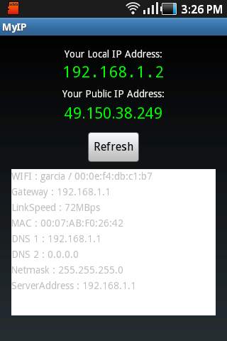 My IP address - Network tools screenshot 1