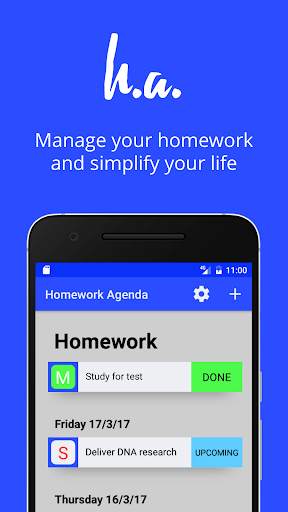Homework Agenda screenshot 1