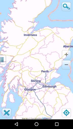 Map of Scotland offline screenshot 1