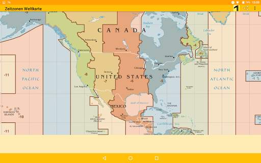 Time Zone Map 6 تصوير الشاشة