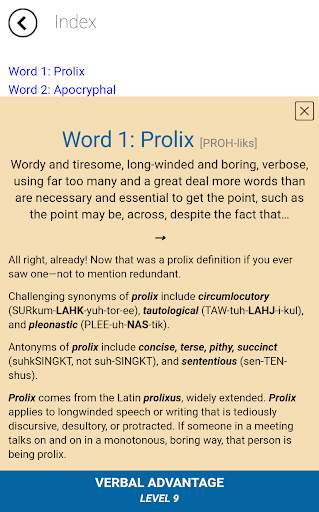 Verbal Advantage - Level 9 screenshot 6