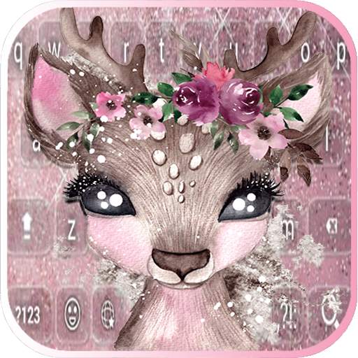 Cute Girlish Deer keyboard 8.8