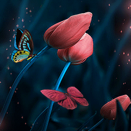 Magical Butterflies LWP icon