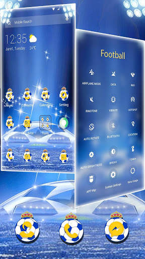 Football Blue APUS Launcher Theme screenshot 5