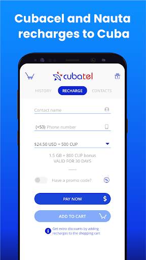 Cubatel - Mobile recharges to  screenshot 3