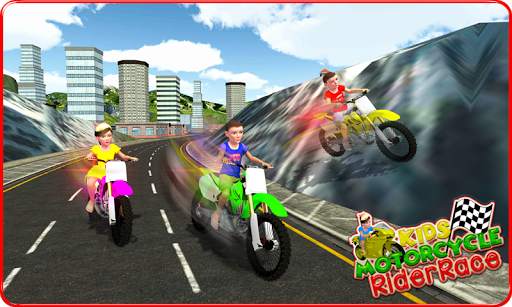 Kids MotorBike Rider Race 3D screenshot 3