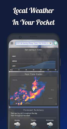 Weather App: Dark Sky Tech screenshot 1