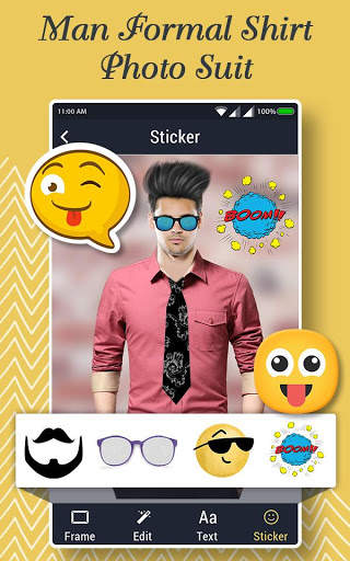Man Formal Shirt Photo Suit Maker screenshot 5