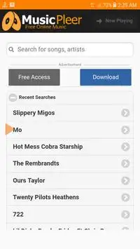 MusicPleer screenshot 2