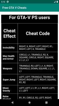 Free Cheats for GTA V screenshot 4