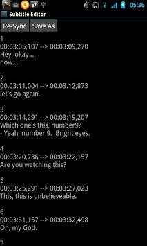 Subtitle Editor screenshot 1