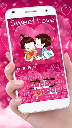 Sweet First Love Keyboard Theme screenshot 1