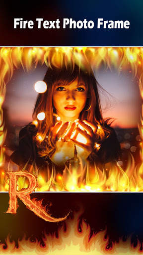 Fire Text Photo Frame : Cut Paste Editor screenshot 3