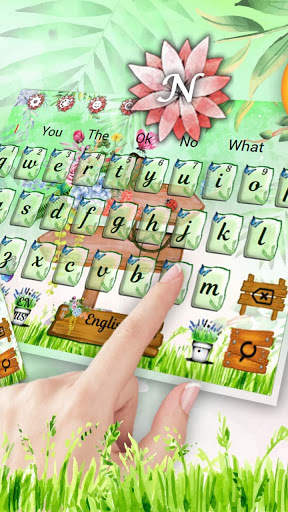 Tropical Garden Keyboard Theme screenshot 2