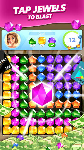 Jewel Blast & Diamond Crush Puzzle Game to BIG WIN screenshot 4