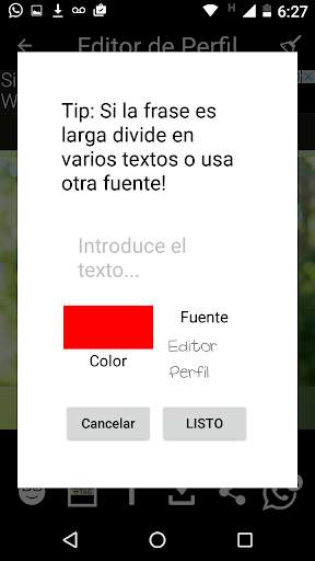 Editor de Perfil 5 تصوير الشاشة