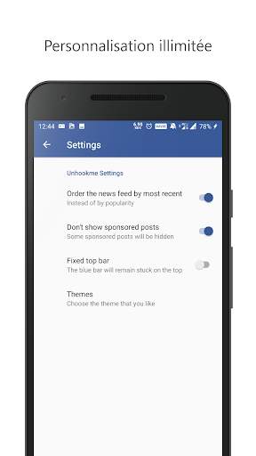 Unhookme for facebook screenshot 4