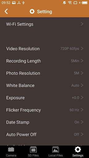 Wifi Action Camera 4 تصوير الشاشة