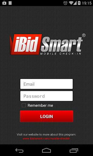 iBidSmart Mobile Check-In screenshot 1