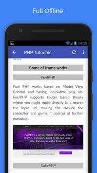 Tutorials for PHP Offline screenshot 5