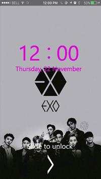 EXO Kpop Lock Screen screenshot 3