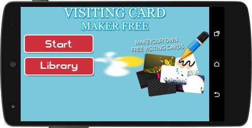 Visiting Card Maker screenshot 1