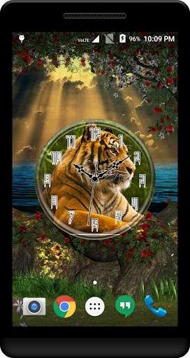 Tiger Clock Live Wallpaper screenshot 4