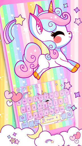 Rainbow Unicorn Keyboard screenshot 1